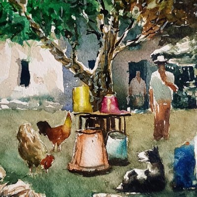 Pintar bajo la lluvia: el alma en los colores del&nbsp;momento