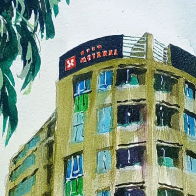 Hilton Garden Inn en Acuarela: Arquitectura viva de&nbsp;Barranquilla