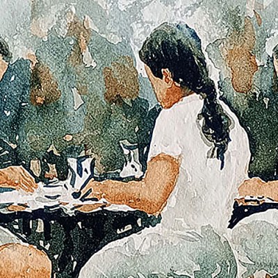 Pintando el Instante Humano: Crónica de la Escuela de Acuarela en Vivo&nbsp;02